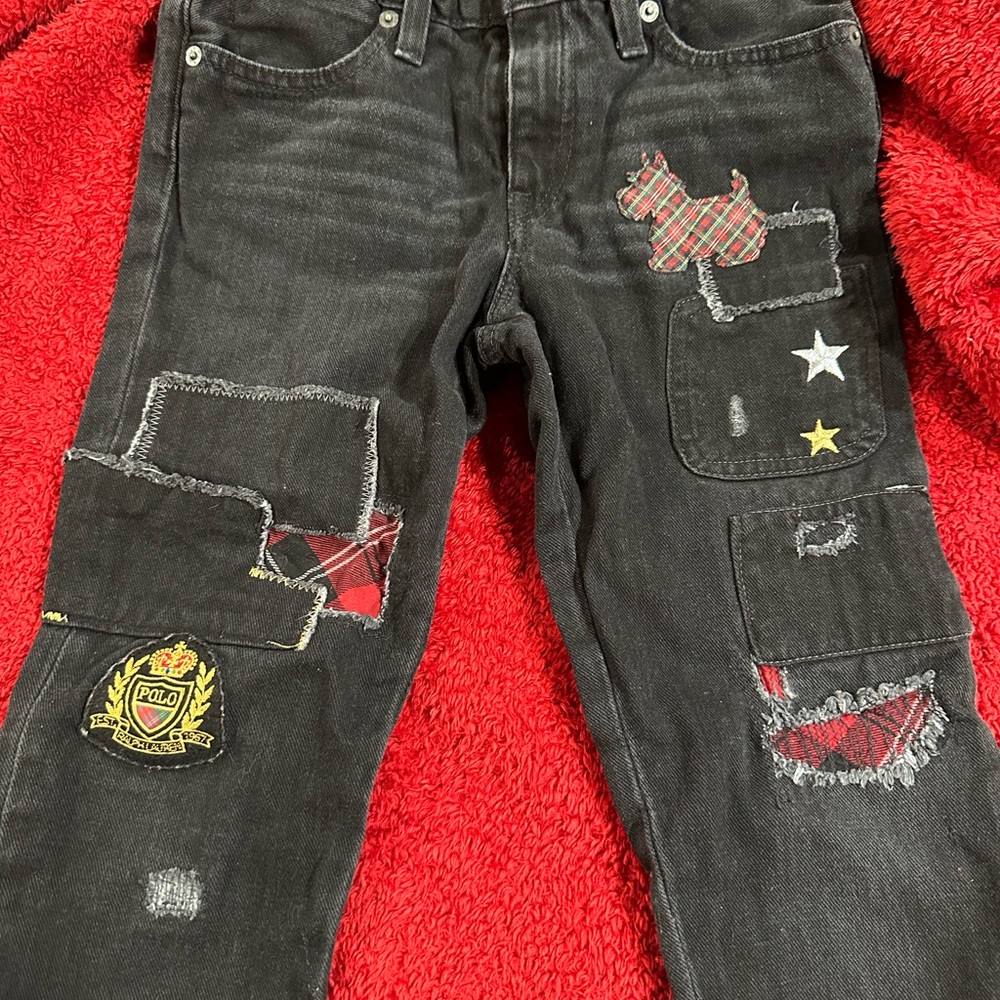 Girls Ralph Lauren Jeans with Patches